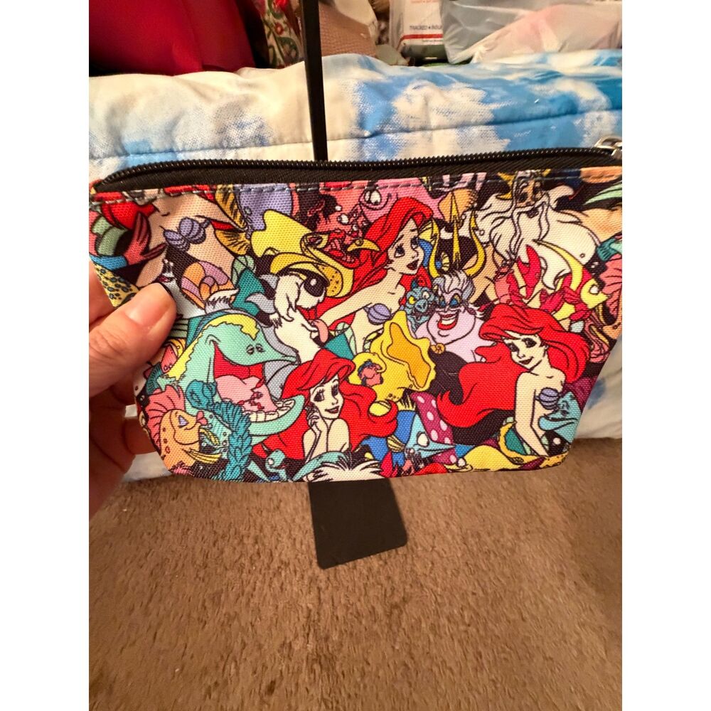 Lounge Fly Little Mermaid Ariel Print Travel Cosmetic Bag